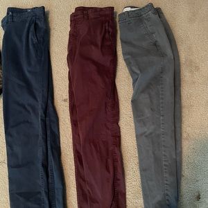 3 pair of men khakis